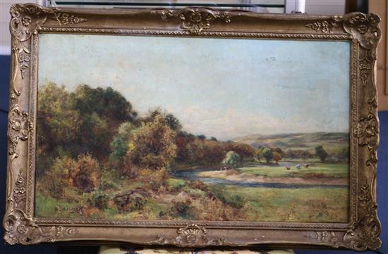 Richard Gay Somerset (1848-1928) On The Conwy 16 x 27in.